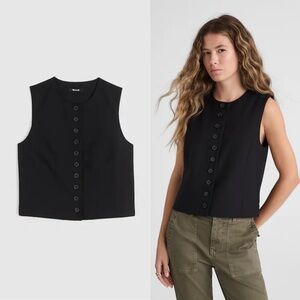 Madewell Crewneck Shell Vest Black